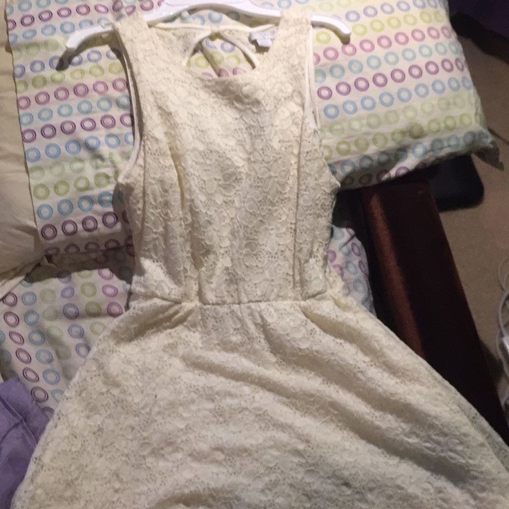 Cream lacy dress